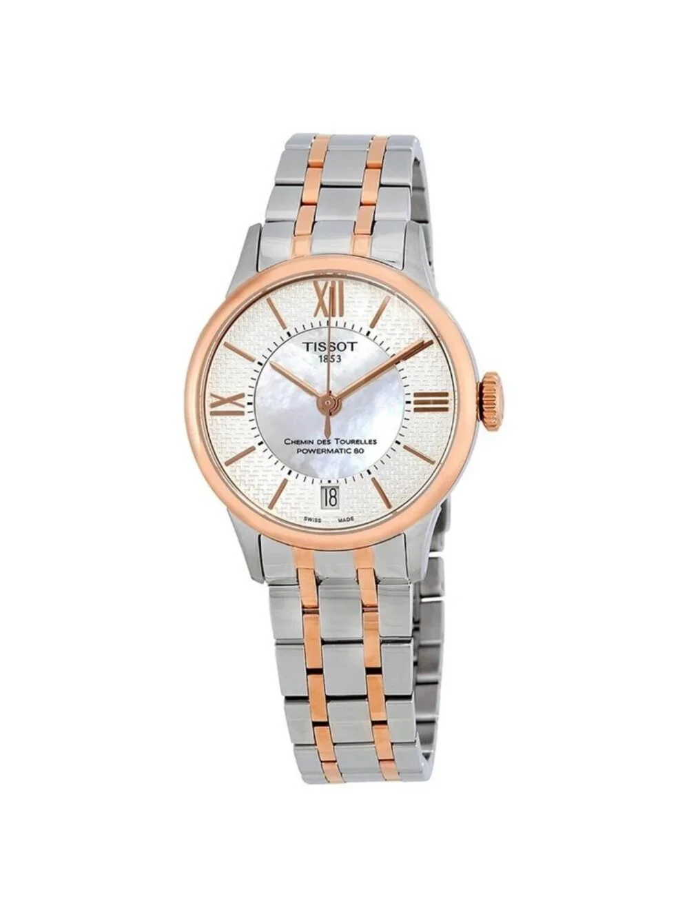 NWT Tissot Chemin Des Tourelles Mother of Pearl Dial Ladies Watch